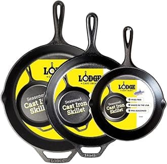 Lodge 3 Piece Skillet Set (5SK, 8SK, 10SK)