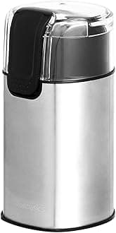 Amazon Basics Fast Electric Coffee Grinder for Home Use, Easy to Use Coffee Bean and Spice Grinder with Heavy-Duty Stainless Steel Grind Blades