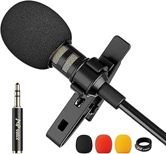 PoP Voice 12.8 Feet Lavalier Lapel Microphone