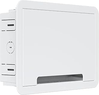 ECHOGEAR 9" in-Wall TV Media Box - Recessed TV Outlet & Network Enclosure - Works with Roku, Apple TV, Fire TV Stick, & Samsung One Connect Mini - WiFi Friendly Cable Management Kit