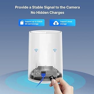 Hiseeu Wireless Security Camera Outdoor, 4MP Solar Camera, Wire-Free, Battery Powered Home Camera,4CH Expandable,PIR,Spotlight, 2-Way Audio, IP66 Waterproof, 90-Day Video Storage, Work with Alexa