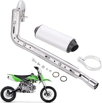 YYCKE 28mm High Performance Exhaust Muffler Silencer Pipe Assembly kit 90cc 110cc 125cc Dirt Pit Bike CRF50 SSR Baja Coolster Piranha Pister Pro Taotao 125cc TTR Taotao DB10 DB14 BMS pro 70