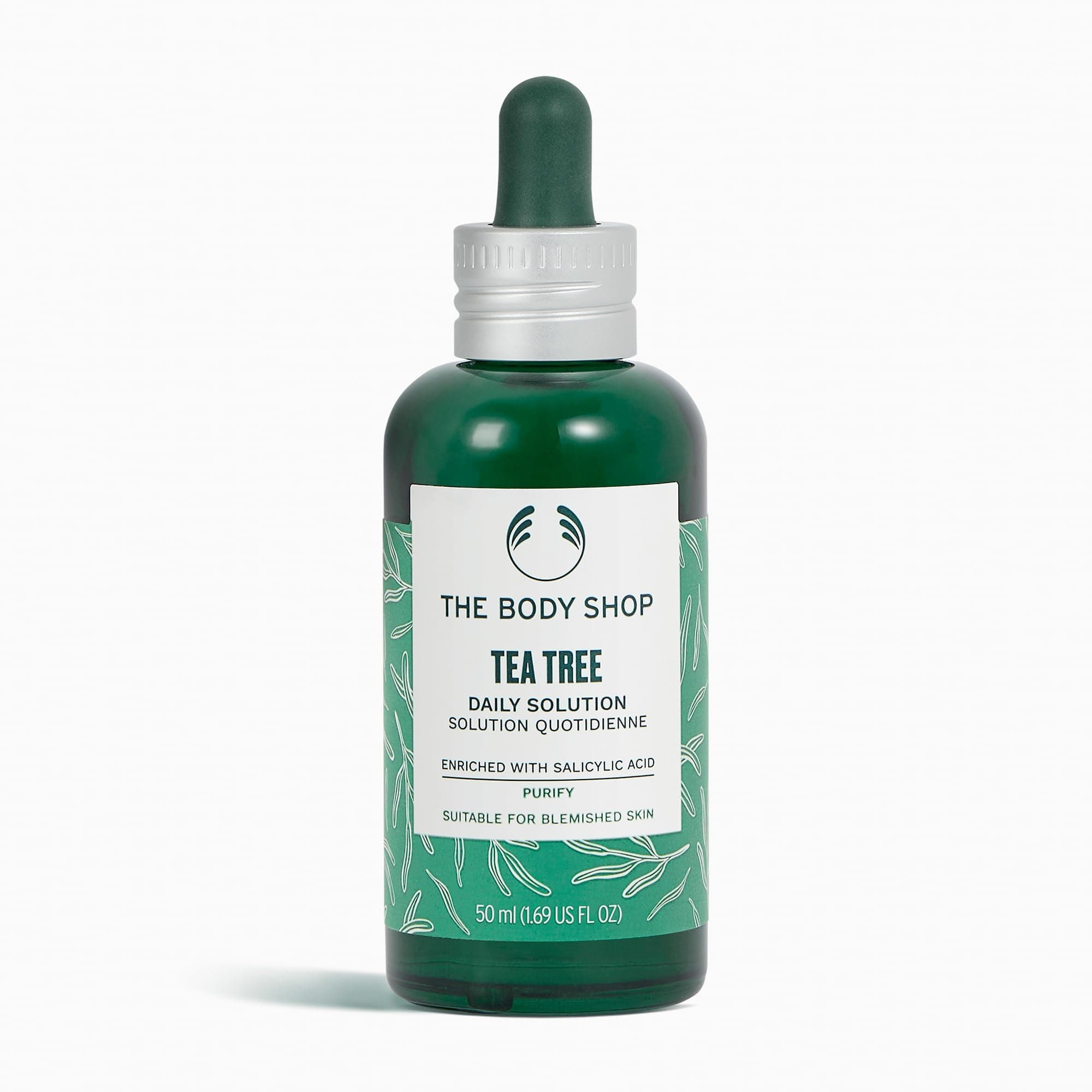 Tea Tree Daily Solution (1x 50ml), Lightweight Face Serum for Blemished Skin, With Tea Tree Oil & Salicylic Acid, Non-Comedogenic Serum for Oily Skin, Face Care for Men & Women
