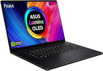 ASUS ProArt 16 H7606WI 16.0" 4K OLED Touchscreen Laptop (AMD Ryzen AI 9 HX 370, NVIDIA GeForce RTX 4070, 64GB RAM, 2TB PCIe SSD, Backlit Keyboard, Windows 11, Wi-Fi 7) Includes Stylus Pen