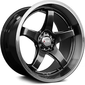 XXR WHEELS 555 17 X 8 BOLT PATERN 5-100/5-4.5, Offset: 35 Chromium Black/ML 73.1mm Hub bore