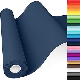 Navy Blue Wrapping Paper, 15"x900" Solid Color Art Craft Poster Bulletin Board Paper, Father's Day Eid Boys Birthday Bouquet Flower Gift Wrap for Men Dad Him, Florist Supplies for Packing Shipping