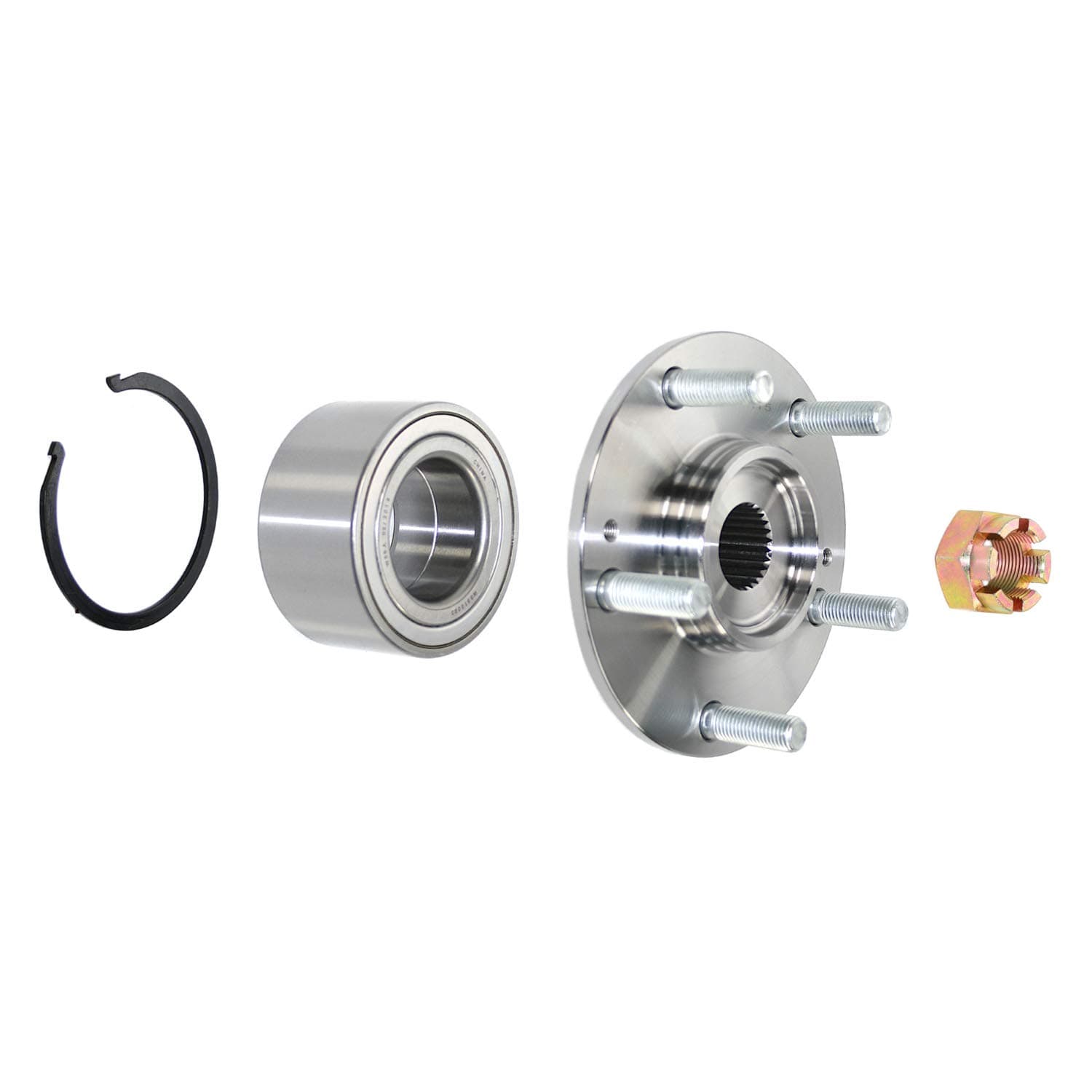 29596149 Front Wheel Hub Kit, 1 Pack, Silver