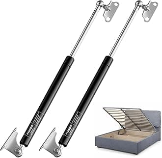 Huopo 23 inch 35lb/156N Gas Strut Shock with Mounting Brackets Lift Support for Storage Lid Toolbox Toybox Lid Floor Hatch Container Vending Custom Window, Set of 2
