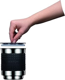 Bodum Bistro 13.5oz Bistro Barista Electric Milk Frother, Automatic Temperature Control, Boil-Dry Protection, White