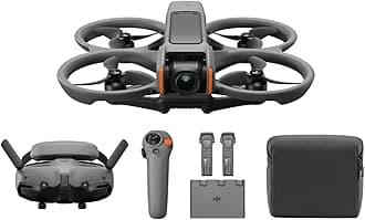 Avata 2 Fly More Combo (3 Batteries), FPV Drones with Camera for Adults 4K, Immersive Experience, One-Push Acrobatics, Built-in Propeller Guard, 155° FOV, Drone Compliant with FAA Remote ID