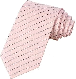 KissTies Mens Tie Striped Satin Necktie Wedding Ties + Gift Box