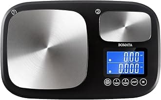 Upgrated 0.01 g & 15 kg/33 lb Dual Platform Digital Kitchen Scale with Two Precisions, Accumulation Function, Gram and Ounce, Stainless Steel Platform, for Food, Baking, Yeast, Jewelry B614