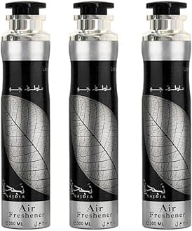Arabian Air Freshener Bundle (3 x 300ml) Dubai, Luxury Scent, Long Lasting Fragrance (3 x Najdia)
