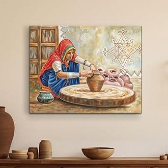 ArtX Indian Village Women Making Pots