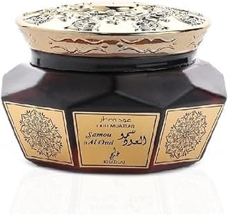 KHADLAJ PERFUMES Oud Muattar Collection - 40g (Azraq, Samou Al Oud, Rimaal) | Premium Home Fragrances with Captivating Scents (OUD MUATTAR SAMOU AL OUD, 40GM)