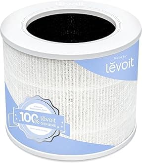 LEVOIT Core Mini-RF Genuine Air Purifier Replacement Filter 3-in-1 HEPA, High-Efficiency Activated Carbon, White, Suitable for Core Mini