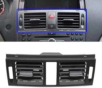 Goodithy Front Center Air Vent Cover, Middle AC Vent Grille Outlet Panel Replacement, for Mercedes Benz W204 C 180 200 220 230 260 300 350 2007-2011 2048304054 (Central Standard)
