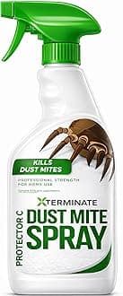 Xterminate Dust Mite Spray 1L HSE Approved and Licensed Killer Treatment Non-Staining. Ideal for Carpets, Upholstery, Bedding etc. Treats & Controls Re-infestation. Helps Prevent Allergies & Rashes