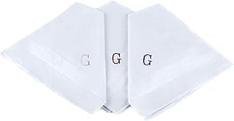 boxed-giftsInitial Handkerchief for Men, Monogrammed Boxed 3 Piece Set,100% Cotton
