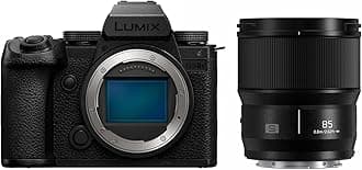 LUMIX S5IIX Mirrorless Camera (DC-S5M2XBODY) with LUMIX S Series 85mm F1.8 L Mount Interchangeable Lens (S-S85)