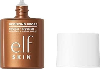 SKIN Bronzing Drops, Liquid Bronzer For Face & Skin, Creates A Sun-Kissed Glow, Infused With Vitamin E, Vegan & Cruelty-Free, Rose Gold