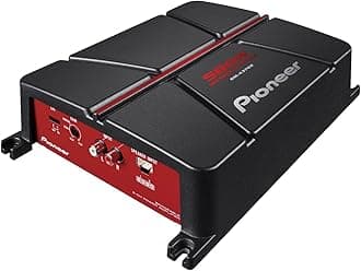 Pioneer GM-A3702 2-channel bridge amplifier, black/red