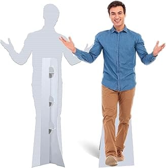 Custom Life Size Cardboard Cutout, Personalized Life-Size Stand-up Cutouts, Upload Your Photo, Up to 6 ft, 6 Sizes Optional for Party, Birthday and Events