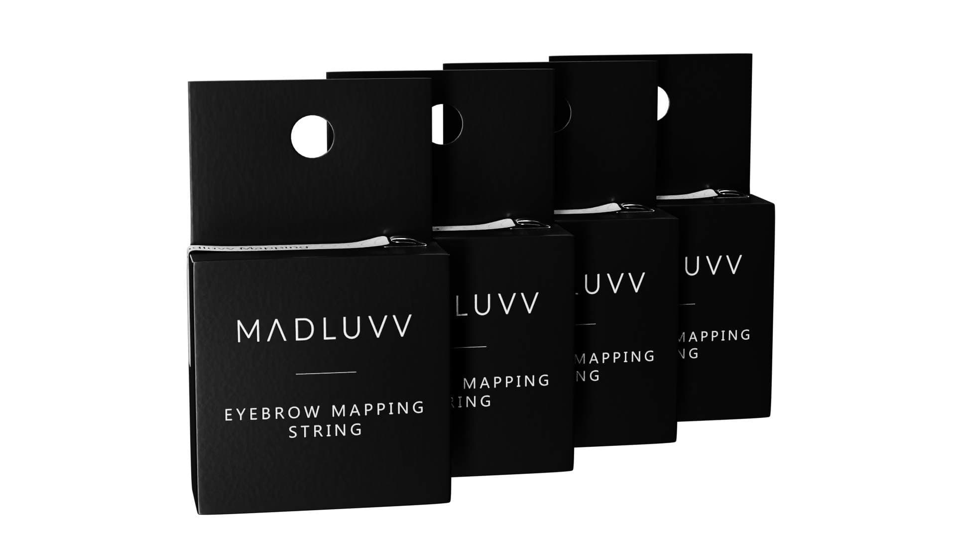 MADLUVV Best Brow Mapping Pre- Inked String For Microblading (4 Pack)