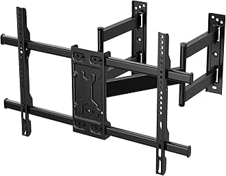 FORGING MOUNT Long Reach Corner TV Wall Bracket Mount Full Motion TV Bracket Corner Mount Fits 32"-75" Flat Curved Screen TVs- Holds 60kg Max VESA 600x400 with Tilt, Swivel and Level
