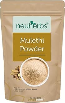 Neuherbs Mulethi Powder - 100g | Yashtimadhu Licorice/Glycyrrhiza Glabra Powder For Glowing & Healthy Skin | Herbal Supplement To Boost Immunity | 100% Pure & Natural No Added Preservatives