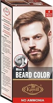 Kamill Men Beard Color with No Ammonia, Easy Use, Maintain Color for Men’s Grooming, Natural Beard Color For Men (Pack Of 2, Natural Brown (Shade -4)
