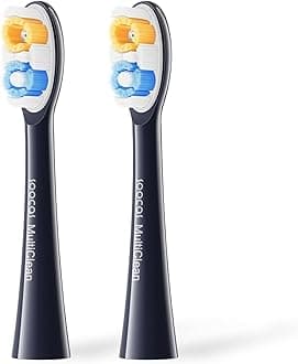 Multiclean Classic Clean Electric Toothbrush Replacement Heads, Compatible with Both NEOS II and NEOS II Ultra, 2 Brush Heads, Dark Violet
