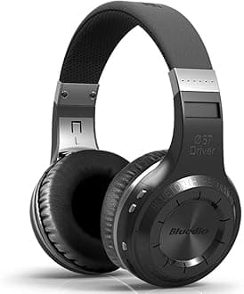 H-Turbine Wireless 4.1 Headphones Powerful Bass Over-ear Headset Bulit-in Microphone-Retail package Global release (Black)