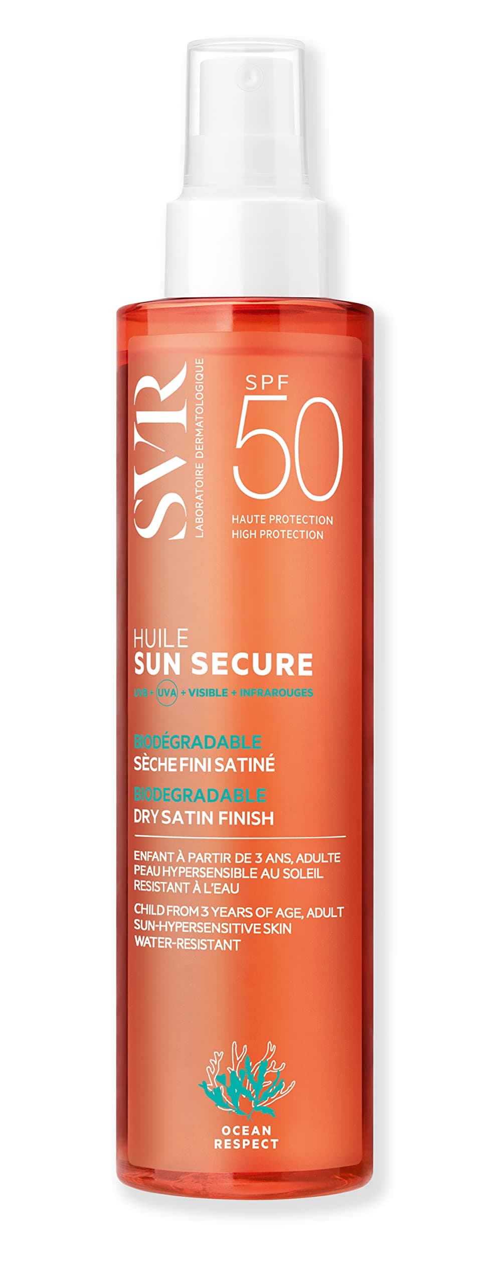 SUN SECURE huile seche SPF50 200 ml