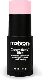 Mehron Makeup CreamBlend Stick | Face Painting, Body Painting and Foundation Cream Makeup | Body Colour Pen (Pastel Pink)