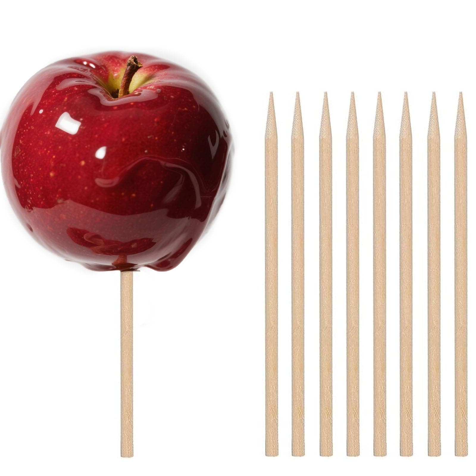Wooden Candy Apple Skewer Sticks