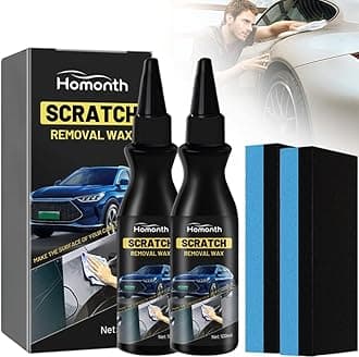 2PCS Car Scratch Repair Paste, Scratch Removal Wax, 2025 New Car Paint Scratch Repair Polishing Wax, Premium Scratch Remover Kit with Sponge for Vehicles for Deep Scratches