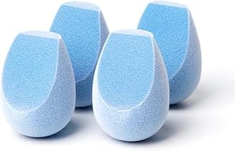 Microfiber Velvet Sponge, Latex-Free, Dual Layer Technology, Flawless Makeup Blender for Foundations, Powders and Creams (4 Fusion Sponge Bundle)