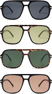 Retro Trendy Square Aviator Sunglasses Womens Mens 70s Classic Vintage Oversized Sun Glasses AR82173