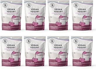Cultures for Health Vegan Starter Culture | 32 Dairy-Free Direct-Set Packets for Creamy Plant-Based Yogurt | Probiotic for Gut Health