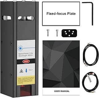 5500mW Optical Power Module Head, Compressed Spot Engraving Kit, TwoWin Engraving Machine Accessories DIY for CNC Engraving Machine 3018 Series / 2 Axis Engraving Machine