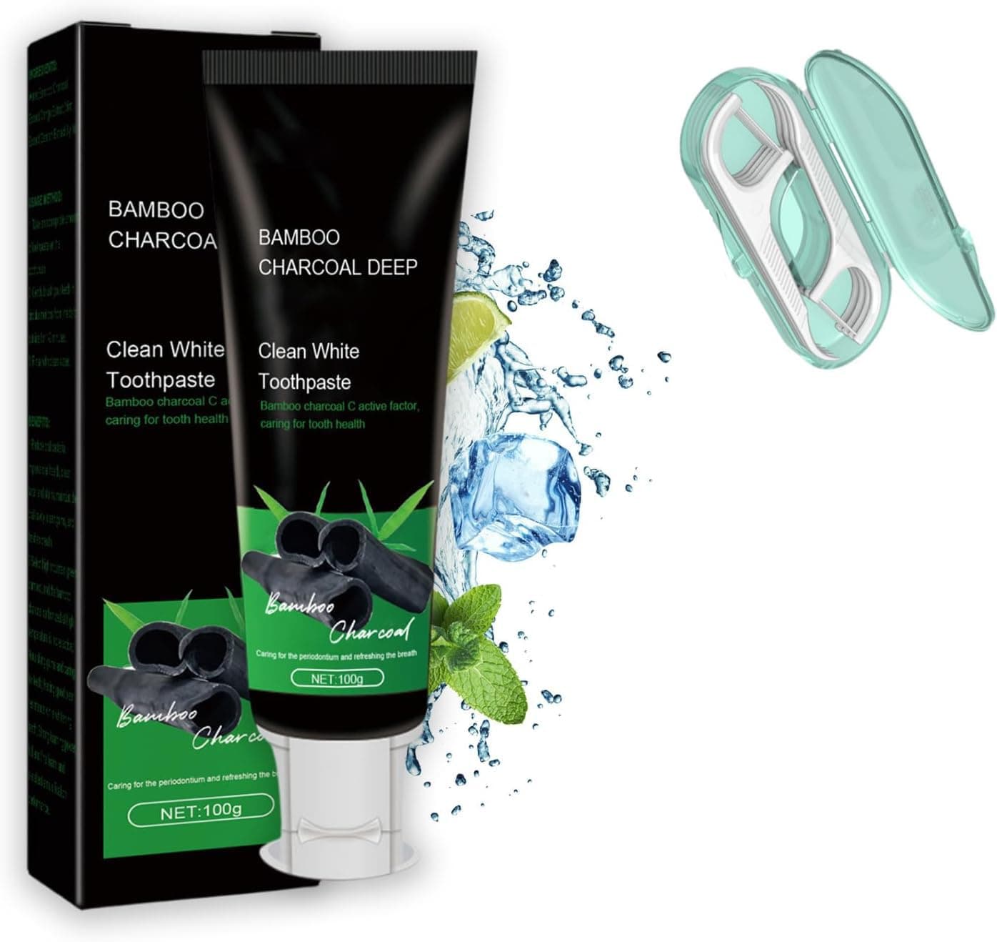 Bamboo Charcoal Deep Teeth Whitening Toothpaste (1Pcs)
