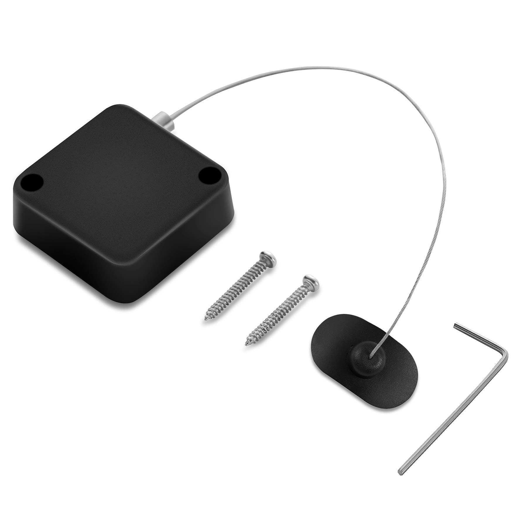 Easycosy Retractable Laptop Cable Lock Hardware Security Cable Lock Anti Theft Combination Lock for iPad Tablet MacBook Mobile Notebook (Black)