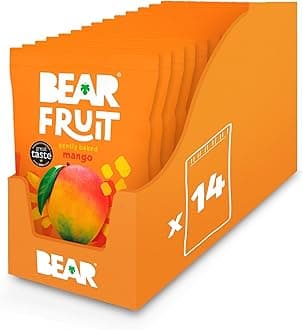 Fruit Dried Mango Packs - Gently Baked Fruit - Healthy - Vegan - 14 x 35g