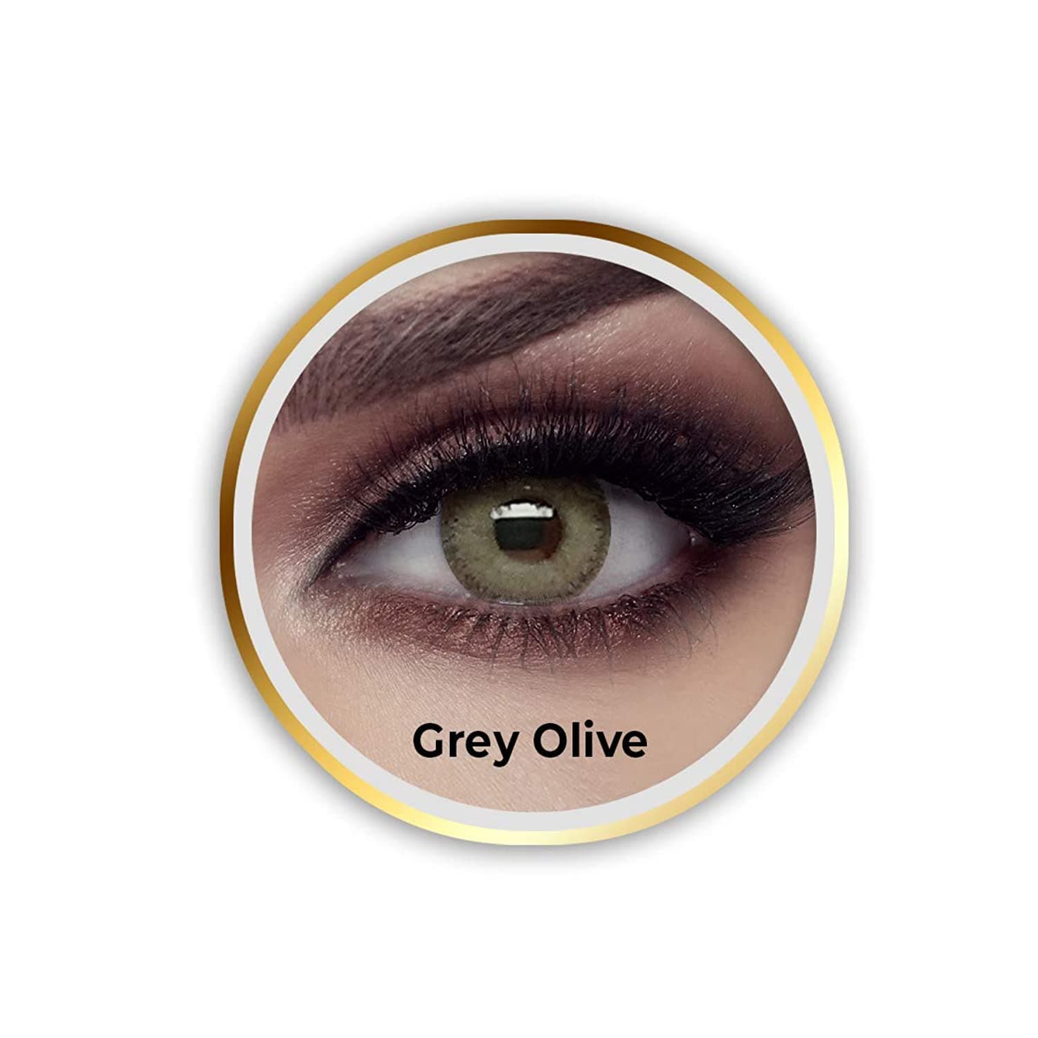 Unisex Contact Lenses (Grey Olive)