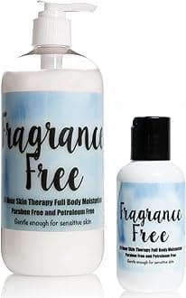 The Lotion Company 24 Hour Skin Therapy Lotion, Fragrance Free, Zero Scent, Zero Fragrance (Free and Clear), Sensitive Skin, Combo Kit