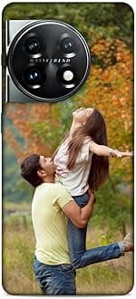 Polycarbonate Customised Mobile Back Case for Oneplus 11 5G (Own Photo with Frame, Name, Text, Font, Color), 3D Printed Hard Mobile Back Cover for Oneplus 11 5G, Multicolour