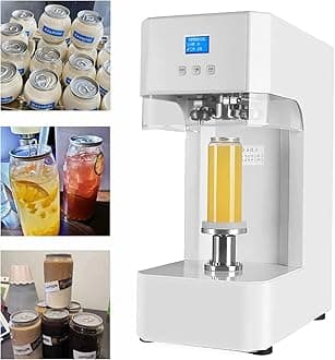 Can Sealing Machine Full Auotomatic 360W Can Seamer Can Sealer With Smart Counter Tin Can Sealer Bottle Can Capping Customed Caliber for Milk Tea Coffee Pop Cans