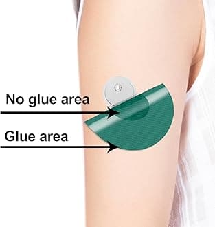 Freestyle Libre 3 Sensor Covers 20Pack Waterproof Adhesive Patches for Libre 3 Sensor Flexible CGM Tape Hypoallergenic & Latex-Free 14 Days Long Stay No Glue in The Center, Multi-Colored