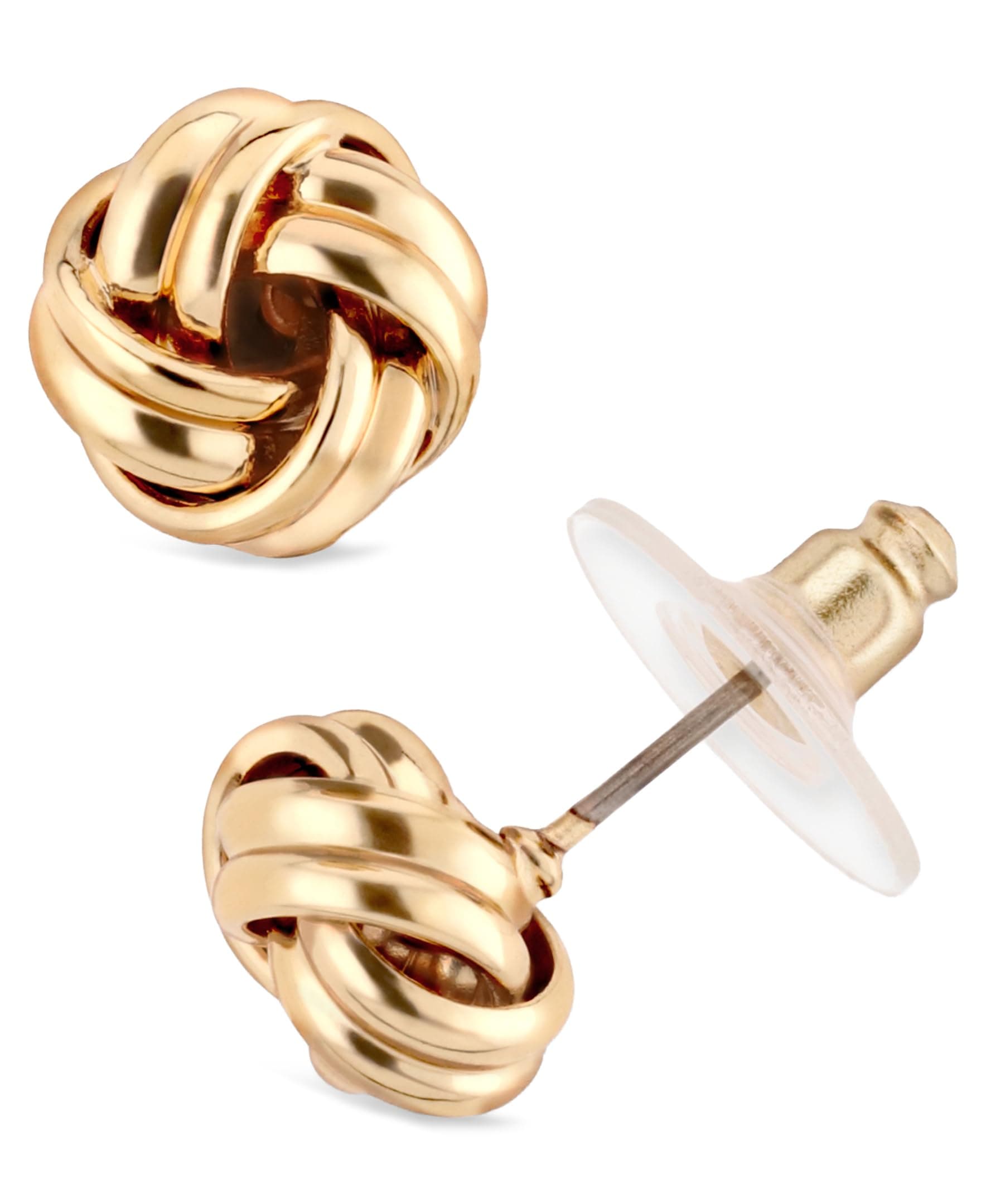 "Classics" Gold-Tone Knot Stud Earrings